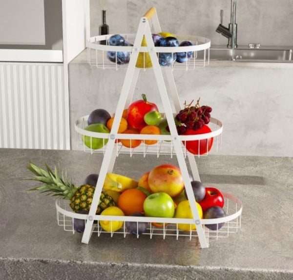 Multi Layer Iron Fruit Basket Kitchen Organizer