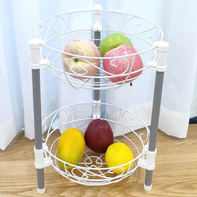 Metal Multi Layer Fruit and Vegetable Basket 37.5*28.5*28.5 cm