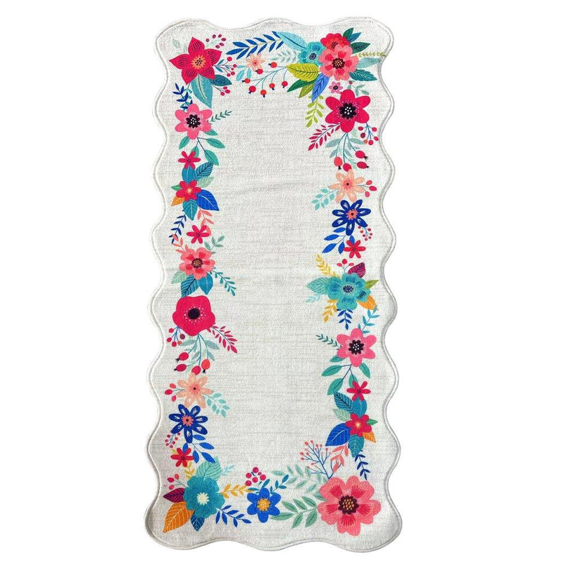 Super Soft Abstract Print Indoor Outdoor Non Slip Waterproof Floor Mat 60*150 cm