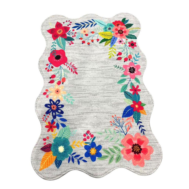 Super Soft Abstract Print Indoor Outdoor Non Slip Waterproof Floor Mat 60*90 cm