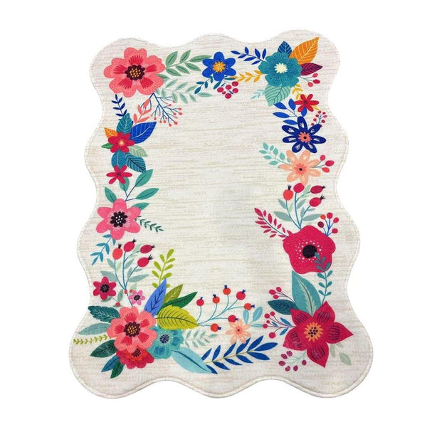 Super Soft Abstract Print Indoor Outdoor Non Slip Waterproof Floor Mat 60*90 cm