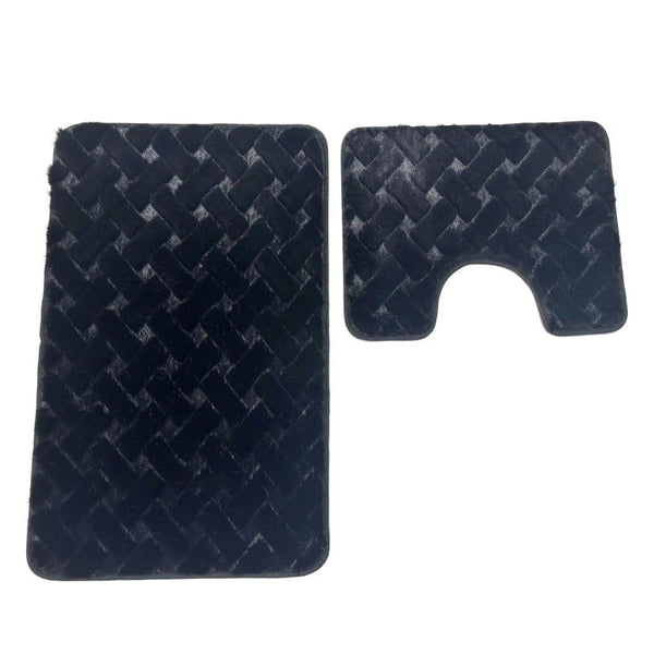 Multi Color Abstract Design Non Slip Bath Mat 50*80+50*40 cm