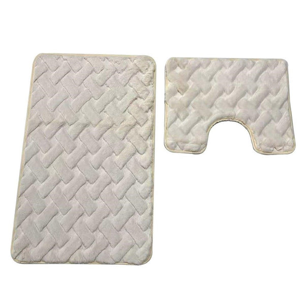 Multi Color Abstract Design Non Slip Bath Mat 50*80+50*40 cm