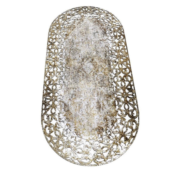 Artisitic Abstract Design Non Slip Waterproof Floor Mat 80*160 cm