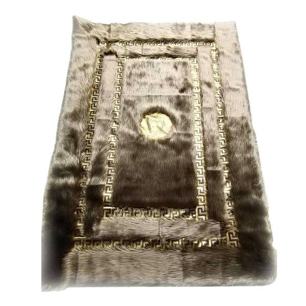 Greek Key Roman Design Fluffy Super Soft Indoor Area Rug Carpet 160*230 cm