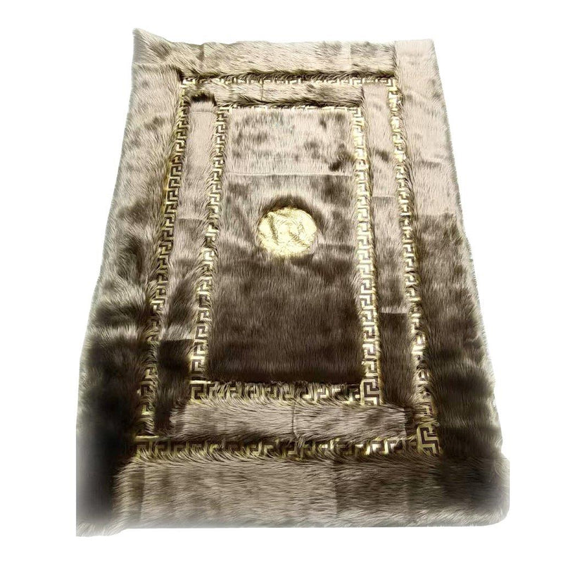 Greek Key Roman Design Fluffy Super Soft Indoor Area Rug Carpet 160*230 cm