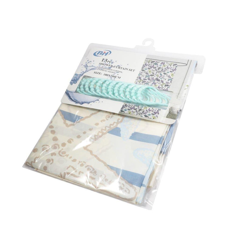 Bathroom Accessories Plastic Abstract Pattern Shower Curtain 1.8*1.8 m