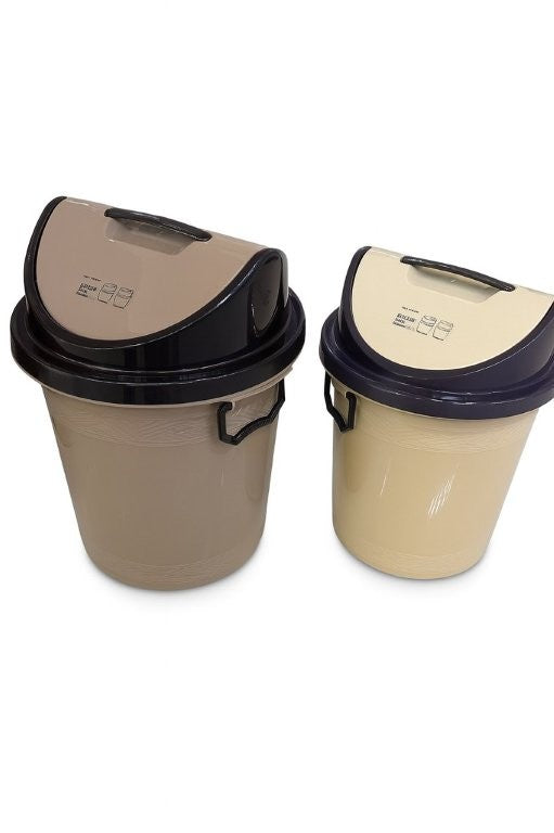 Multi Color Swing Top Rubbish Bin 26*26*26.5 cm