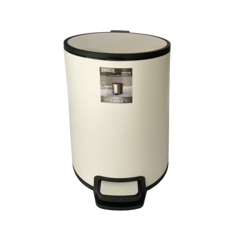 Abstract Print Plastic Pedal Rubbish Bin 23*39 cm