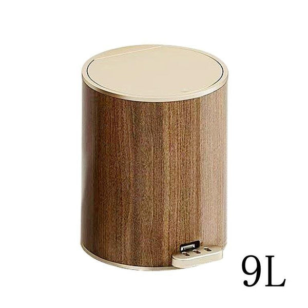 Abstract Print Plastic Pedal Rubbish Bin 21*28 cm