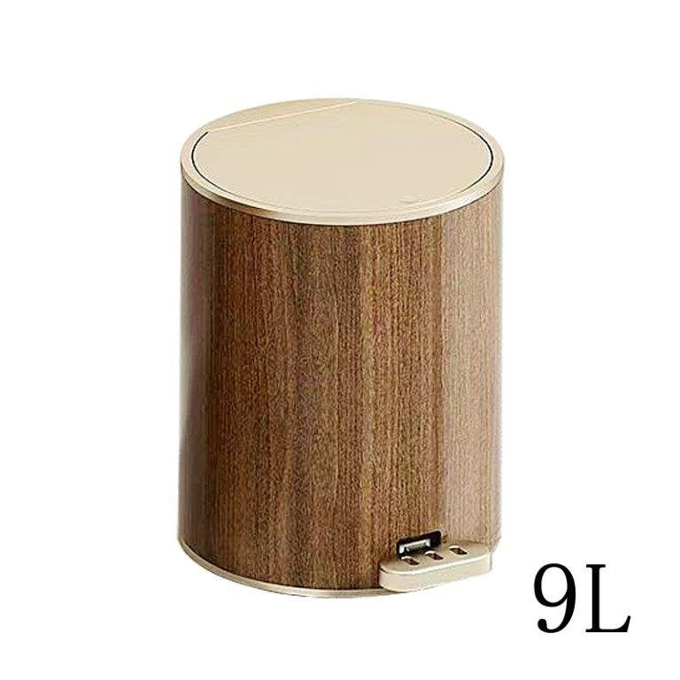 Abstract Print Plastic Pedal Rubbish Bin 21*28 cm