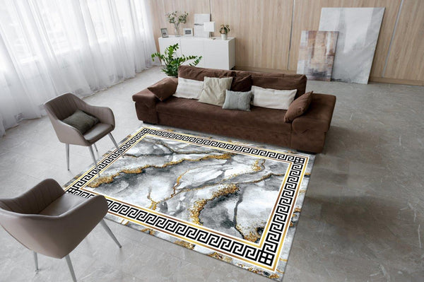 Persian Pattern Modern Style Anti Slip Soft Area Rug Carpet 160*230 cm
