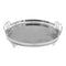 Vintage Silver Oval Mirrored Tray Set of 2 with Deco Handles 35*24+28*40 cm