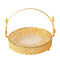 Deco Gold Metal Round Serving Tray Fruit Basket