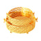 Deco Gold Metal Round Serving Tray Fruit Basket Set of 2 Pcs
