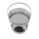 Engraved Deco Gift Basket Fruit Plate Nuts and Chocolates Serving Tray 2 Tier 25*40 cm