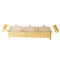 Metal Deco Gold Candy Box Nuts and Chocolates 2 Slot Serving Tray with Lid 47*11.5*10 cm