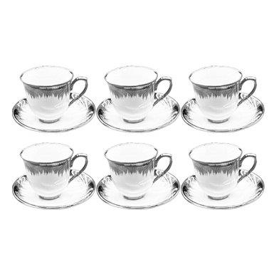Ceramic Coffee Cup and saucer Abstract Print ** 90cc/11 cm