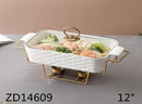 Ceramic Chafing Dish Food Warmer 12"  cm