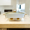Ceramic Chafing Dish Food Warmer 14.5"  cm