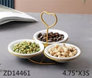 White Ceramic Dipping Bowl Set of 3 Pcs 4.75"