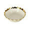 White Ceramic Gold Rim Tableware Round Serving Dish Bowl 16X16X6.5 cm