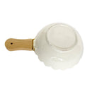 Ceramic Gold Rim Serving Dish Bowl 25.5X17X5.5 cm