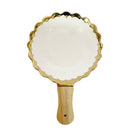 Ceramic Gold Rim Serving Dish Bowl 25.5X17X5.5 cm