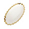 White Ceramic Gold Rim Tableware Oval Serving Dish Bowl 36X21.5X3 cm