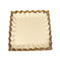 White Ceramic Gold Rim Tableware Square Serving Dish Plate 26*26*3 cm