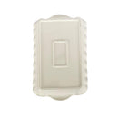 White Ceramic Gold Rim Tableware Rectangular Serving Dish Plate 33*19.5*5.4 cm