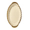 White Ceramic Gold Rim Tableware Oval Serving Dish Plate 33.5*20.5*5.5 cm