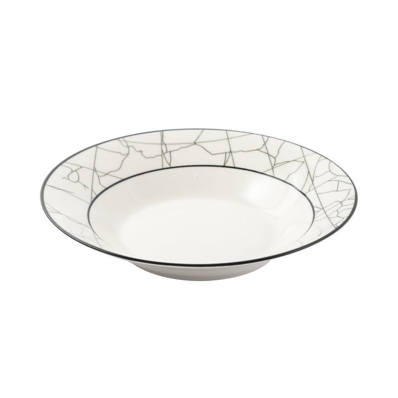 Abstract Print Ceramic Tableware Round Serving Dish Plate 8 cm