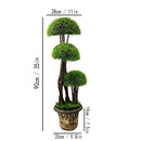 Realistic Touch Artificial Plant Flower Pot Home Interior Deco 90 cm 3 heads