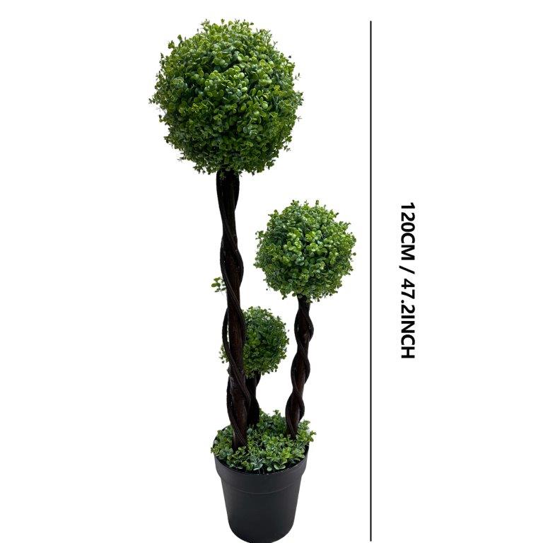Realistic Touch Artificial Plant Flower Pot Home Interior Deco 120 cm  3 heads