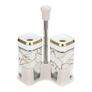 White Gold Mix Spice Rack and Herb carousel set of 2 Pcs 100 ml