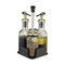 Gold and Transparent Spice Rack and Seasoning Jar Set of 4 Pcs 100 ml/150 ml