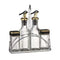 Gold and Transparent Spice Rack and Seasoning Jar Set of 4 Pcs 100 ml/150 ml