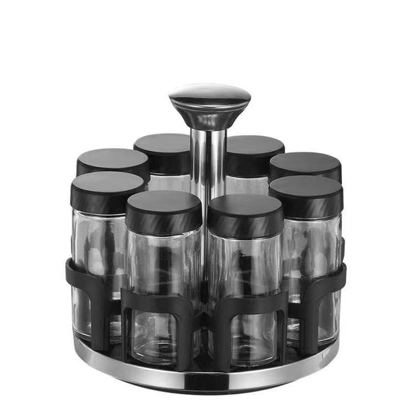 Revolving Spice Rack Spice and Herb Carousel Set of 8 Pcs 90 ml