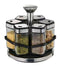 Revolving Spice Rack Spice and Herb Carousel Set of 6 Pcs 100 ml