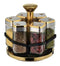 Revolving Spice Rack Spice and Herb Carousel Set of 6 Pcs 100 ml
