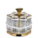 Revolving Spice Rack Spice and Herb Carousel Set of 6 Pcs 100 ml