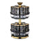 Revolving Spice Rack Spice and Herb Carousel Set of 12 Pcs 100 ml