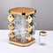 Revolving Spice Rack Spice and Herb Carousel Set of 12 Pcs 100 ml