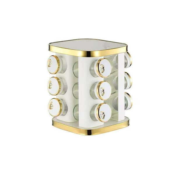 Revolving Spice Rack Spice and Herb Carousel Set of 12 Pcs 90 ml