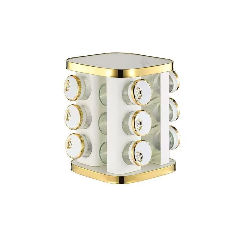 Revolving Spice Rack Spice and Herb Carousel Set of 12 Pcs 90 ml
