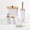 Complete Bathroom Accessories Soap Dispenser Toothbrush Holder Set of 6 Pcs**