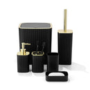Complete Bathroom Accessories Soap Dispenser Toothbrush Holder Set of 6 Pcs**