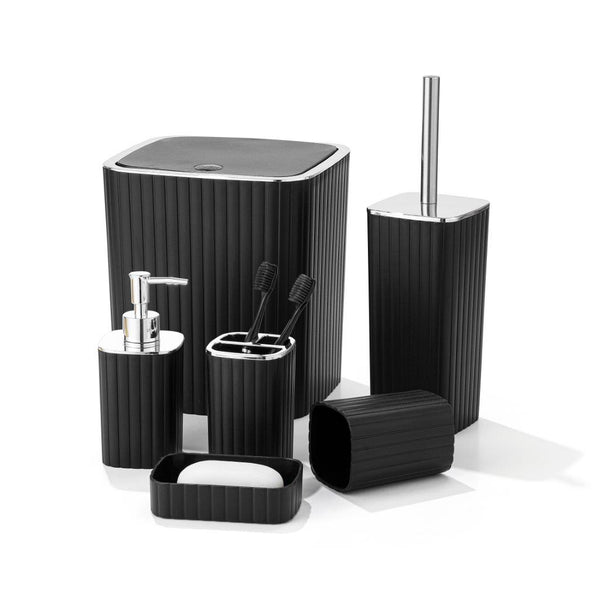 Complete Bathroom Accessories Soap Dispenser Toothbrush Holder Set of 6 Pcs**
