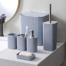 Complete Bathroom Accessories Soap Dispenser Toothbrush Holder Set of 6 Pcs**